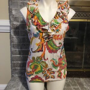 Ralph Lauren colorful ladies blouse size medium